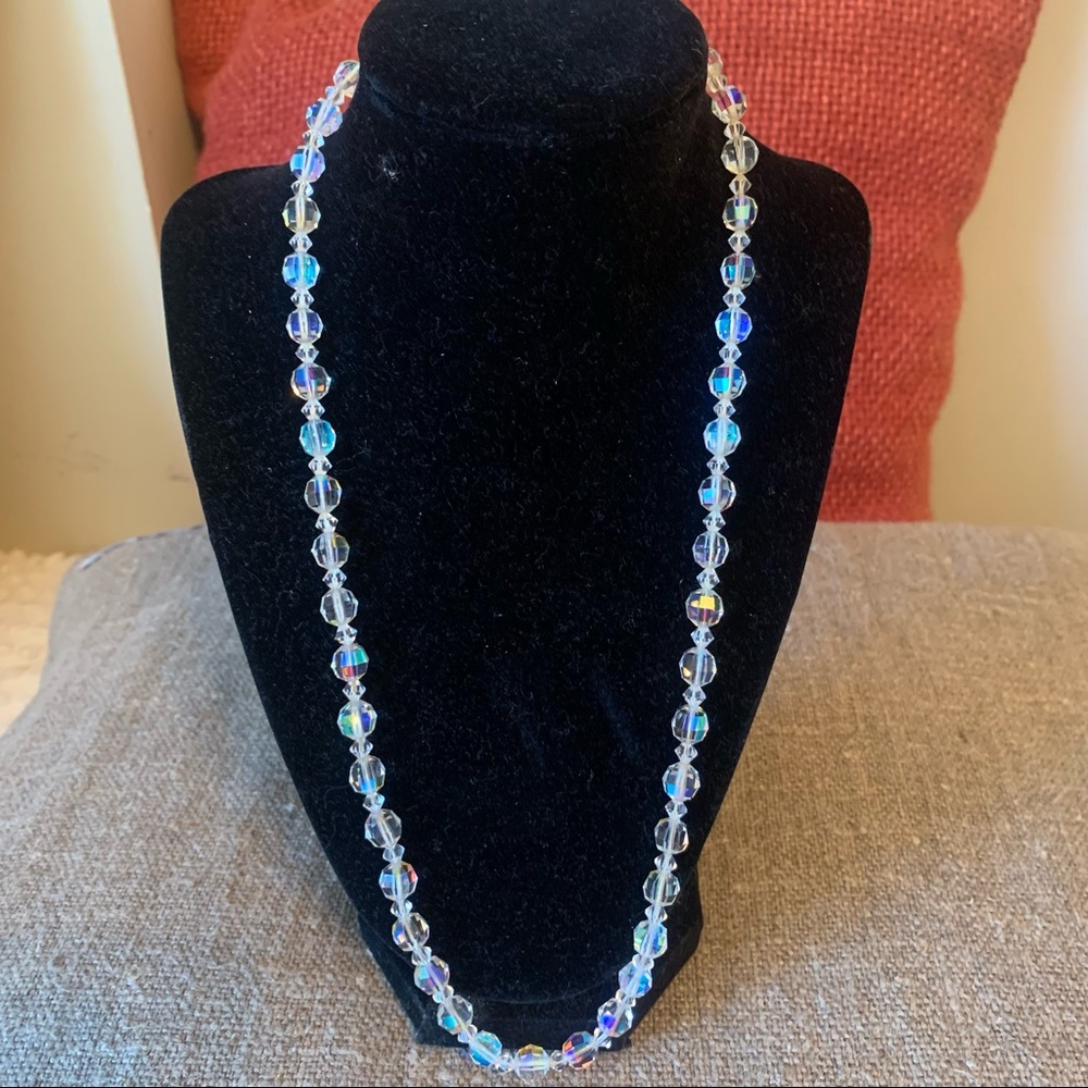 Vintage iridescent glass beads
